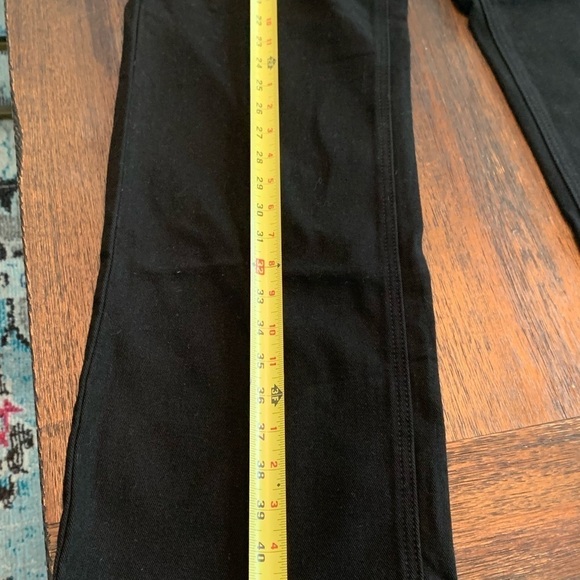 NWT BooHoo high rise, wide leg black jeans, size 6 Grunge Goth Whimsigoth - Picture 10 of 14